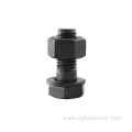 black zinc plated Relia Hardware hex bolts with nuts and washers nuts